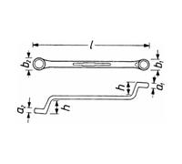 HAZET Chiave ad anello doppio 630 Quantità:1