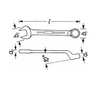 HAZET 603-10 603 CHIAVE COMBINATA 10 MM