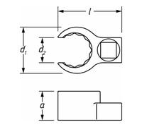 HAZET Chiavi poligonali a doppio esagono aperte 848Z Quantità:1