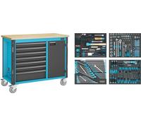 HAZET Distributore Banco di Lavoro Con 7 Cassetti E 230 Strumenti 179nw-7/230