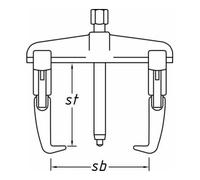 HAZET Estrattore per braccio di comando sterzo, 2 bracci 1776-100 Quantità:1