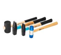 HAZET Hammer-Satz 2140/4 Martello da Fabbro/Plastikhammer/Martello di Gomma