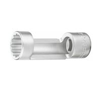 HAZET Inserto chiave a bussola per ammortizzatori (a doppio esagono) 2593-21, Attacco quadro, cavo, 12,5mm (1/2"), Profilo a doppio esagono esterno, 21mm Quantità:1