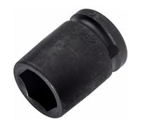 Hazet 900S-19 Inserto Chiave a Bussola per Avvitatori ad Impulso Esagonale, Nero, Attacco Quadro, Cavo, 12.5 mm 1/2 di Pollice