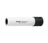 HAZET Inserto chiave a bussola per avvitatori ad impulso, Ad esagono, Extra lungo 904SLG-17, Attacco quadro, cavo, 12,5mm (1/2"), Profilo trazione esagono esterno, 17mm Quantità:1