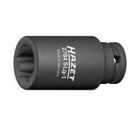 HAZET Inserto chiave a bussola per avvitatori ad impulso, Con profilo speciale 2784SLG-1, Attacco quadro, cavo, 12,5mm (1/2"), Profilo scanalato, 39mm Quantità:1