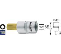 Hazet Inserto per Chiave a Bussola 9mm 1/2 " 12,5mm Interno Forma Cuneo Ribe-Cv