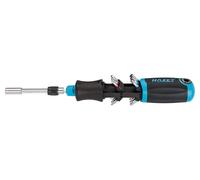 HAZET Cacciavite a cricchetto 810R-4 – caricatore portabit 12 bit, funzione cricchetto attivabile