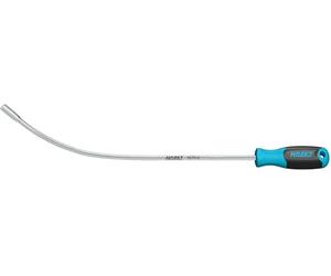 Hazet Mirino magnetico 1976-11, 8 mm, lunghezza 470 mm, albero flessibile, magnete permanente, forza di tenuta 10,8 N, capacità di carico 1100 g, impugnatura a 3 componenti con foro per appendere.