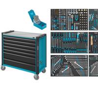 HAZET Carrello per officina Assistant 179NXXL-7/340, cassetti piatti: 5x77x870x398mm, cassetti alti: 2x162x870x398mm Quantità:1