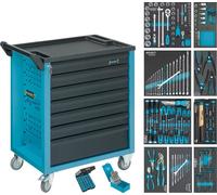 HAZET Carrello per officina Assistent con assortimento 177-7/217 cassetti piatti: 6x80x527x348mm cassetti alti: 1x165x527x348mm, 217pz. Quantità:1