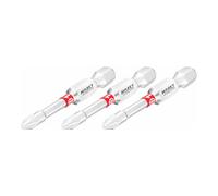 HAZET PH1-2215NSLG-PH1/3 - Punta esagonale a croce da 1/4", versione lunga, PH 3 pezzi