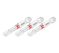 HAZET PH3-2215NSLG-PH3/3 - Punta esagonale a croce da 1/4", versione lunga, PH 3 pezzi