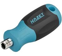 HAZET Portabit 811KBM, lunghezza 70 mm, esagono cavo da 1/4 di pollice, con portabit magnetico, per uso manuale, impugnatura antiscivolo a 3 componenti