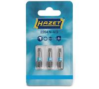 HAZET Punte esagonali Pozidriv da 6,3 (1/4 pollici), 3 pezzi PZ2-2216N-PZ2/3