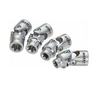 HAZET Serie di chiavi a bussola, TX 880G-E/4, Attacco quadro, cavo, 10mm (3/8"), Profilo esterno TX, E8 - E14 Quantità:1