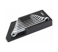 HAZET Serie di chiavi a doppio anello 610N/8RS, Profilo trazione doppio esagono esterno, 6 x 7 - 21 x 22 Quantità:1