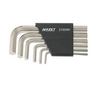 HAZET Serie di giraviti ad angolo 2100/6H, Profilo esagonale interno, 3, 4, 5, 6, 8, 10 Quantità:1