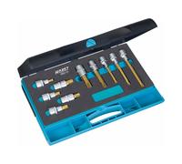 HAZET Serie di bussole 990/10 – attacco quadro 12,5 mm (1/2 di pollice), oro