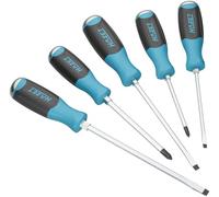 HAZET Set di cacciaviti con calotta a percussione 811S/5, 5 pezzi, profilo Phillips PH e a intaglio, robusta lama tonda, allenta viti strette