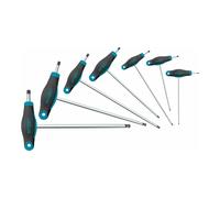 Set di chiavi esagonali HAZET 829KK/7 | Set di utensili da 7 pezzi, azionamento: esagonale, impugnatura a T ergonomica HAZET a 1 componente, con testa a sfera per uso manuale".