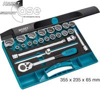 HAZET Set Di Chiavi A Bussola 12,5Mm 1/2" - Profilo Di Trazione 23 Pezzi 900AZ