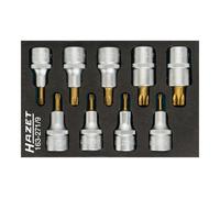 Hazet 163-271/9 Serie di Inserti Chiave a Bussola per Giraviti Torx, Oro, Attacco Quadro, Cavo, 12.5 mm 1/2 di Pollice
