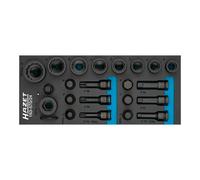 HAZET Set di chiavi a bussola per avvitatori elettrici e a percussione 163-570/24, 24pz. Quantità:1