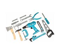 HAZET set di attrezzi junior JUNIORTOOL1 | 61 pezzi, composto da 14 attrezzi e blocchi da costruzione, inclusi dadi e bulloni | set di attrezzi per bambini a partire dai 3 anni".