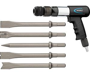 HAZET Set di scalpelli 9035H/5, 5 pezzi, scalpello piatto 175 mm, scalpello per taglio lamiera 177,5 mm, scalpello a punta 174 mm, scalpello per taglio rivetti 174 mm