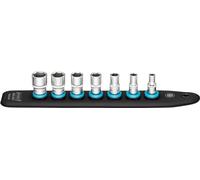 HAZET SmartRail 1/4" 850A-SR/7, Guida per bussole in plastica, Supporto per 7 bussole I Azionamento: quadrato 6,3 mm (1/4 di pollice), uscita: esagonale esterna profilo di trazione magnetico