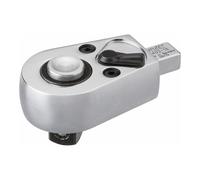 Hazet 6403-1S Testa ad Innesto con Cricchetto Reversibile, Argento, Attacco Quadro, Massiccio, 12.5 mm 1/2 di Pollice