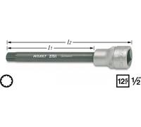 HAZET Testata Cilindro Inserto Chiave a Bussola 12,5mm 1/2 " Mercedes 140mm 2751