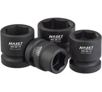 HAZET Trapano Battente / Forte Set Chiavi a Bussola 6kant 900SK/4 Extra Corto