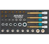 HAZET Werkzeug-Modul Torx Schraubendreher-Steckschlüsseleinsatz Set 163-587/35