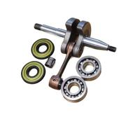 HAZIEC 445 Albero Motore con Cuscinetti e paraoli, Set Adatto for Motosega 450 445 450E 445E II