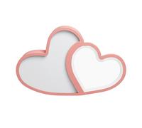 HazLope Lampada da soffitto rosa per cameretta dei bambini, a forma di cuore, dimmerabile, telecomando 3000 - 6000 K, 40 W, illuminazione romantica per camera da letto, 107 ft², regalo per ragazze, 55