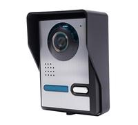 HazLope Videocitofono in alluminio, con display a colori da 7 pollici, funzione di interfono per visione notturna, 16 suonerie, resistente alle intemperie, portata 50 m, montaggio a parete, colore