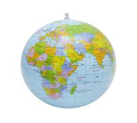 HAZMA 1 Globo Gonfiabile Globe Pvc Da Mondo Terra Gonfiabile Globo Pallone Da Spiaggia Per Giocare In Spiaggia O Insegnare Mappamondo Gonfiabile In Inglese Per Regalo Festa Del Giorno Dei Bambini