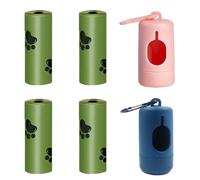 HAZMA 3 Pezzi Dispenser Per Sacchetti Di Rifiuti Per Animali Domestici, Dispenser Per Sacchetti Cacca, Dispenser Per Sacchetti Cacca In Plastica Per Cani (60 Sacchetti Cane Cacca) Eccellente