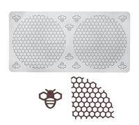 Hazrcvr Stampo in Silicone a Nido d'Ape, Stampo Silicone, Stampi in Silicone per Decorazioni, Stampi in Silicone a Forma di Nido d'Ape per Torte, Dessert, Dolcetti al Cioccolato