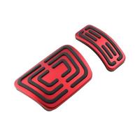 HAZYZKDM Accessori Auto per A-UDI A1 A4 B8 B9 S4 RS4 A5 S5 RS5 8T Q5 SQ5 8R A6 A7 S7 A8 2005-2019 AT Pedali Auto Pedale del Freno Copertura(Rosso)