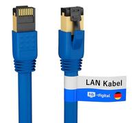 HB-Digital 0.5m Cavo di rete CAT 8.1 S/FTP LSZH Blu 40 Gbps Cavo patch LAN Gigabit RJ45 maschio Ethernet PIMF 2000 MHz Compatibile con Cat.6 Cat.7 Cat.8
