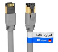 HB-Digital 0.5m Cavo di rete CAT 8.1 S/FTP LSZH Grigio 40 Gbps Cavo patch LAN Gigabit RJ45 maschio Ethernet PIMF 2000 MHz Compatibile con Cat.6 Cat.7 Cat.8