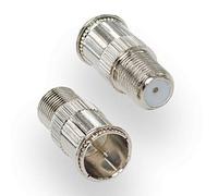 hb-digital 1 x spina di prova di attacco rapido SAT: spina F-Quick (connettore DVB-S/S2 satellitare) a presa F (connettore DVB-S/S2 femmina satellitare) 1 adattatore connettore TV F-plug nichelato