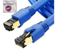 HB-Digital 5m Cavo di rete CAT 8.1 S/FTP LSZH Blu 40 Gbps Cavo patch LAN Gigabit RJ45 maschio Ethernet PIMF 2000 MHz Compatibile con Cat.6 Cat.7 Cat.8