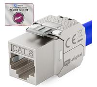 hb-digital CAT 8.1 Keystone Modulo Connettore 2000 MHz 40 Gbit STP Jack RJ 45 per Patch Panel Ethernet LAN Posa del cavo