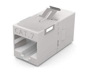 HB-DIGITAL Keystone Modulo Cat.7 Cavo patch Connettore con presa RJ45 | Keystone multimediale per pannello patch, presa di rete, adattatore frizione Plug & Play