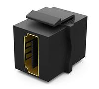 HB-DIGITAL Keystone Modulo con presa HDMI 2.0 | Keystone multimediale per pannello patch staffa connettore adattatore frizione plug & play nero