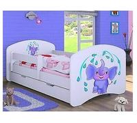 HB - Lettino con materasso e cassettone, disponibile in diverse varianti, colore: Bianco